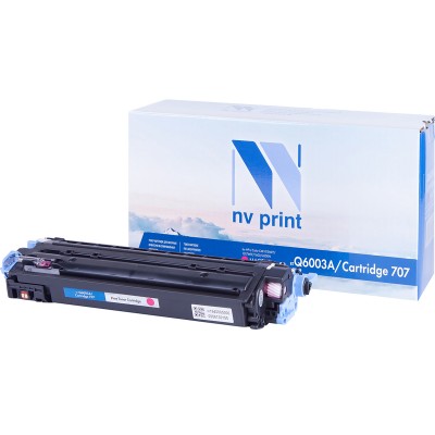 Картридж NV Print Q6003A/Canon 707 красный для HP-Canon, совместимый