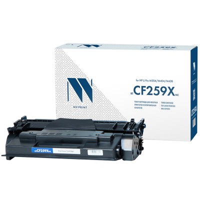 Картридж NV Print CF259X (БЕЗ ЧИПА) черный для HP, совместимый