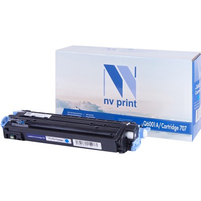 Картридж NV Print Q6001A/Canon 707 синий для HP-Canon, совместимый